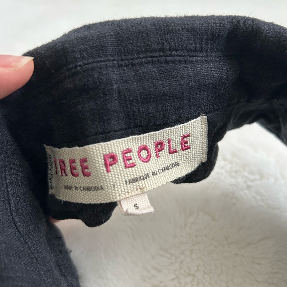 Free People Desk to Dinner Linen Vest - Picture 5 of 5